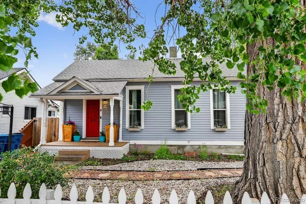 front view of a house with a porch