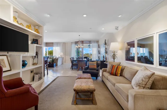 a living room with furniture and a couch