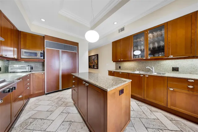 a view of a balcony with lake view and mountain view