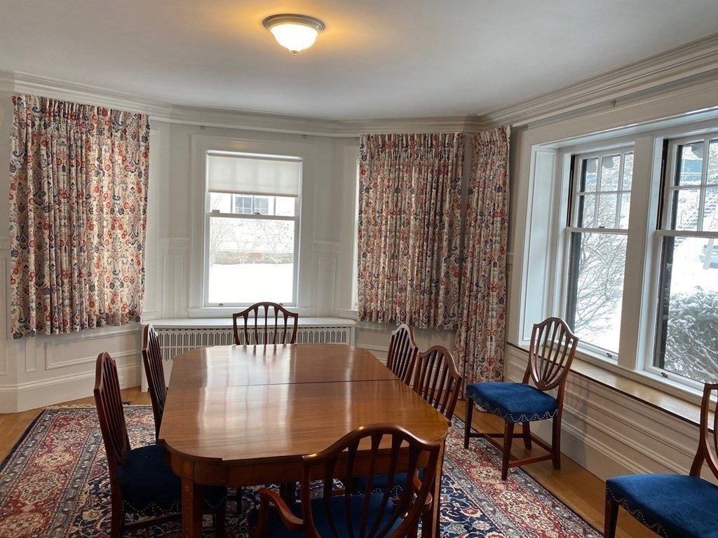 14 Orchard Road Brookline, MA 02445 - Photo 3 of 6 a view of a a dining room with furniture window and outside view