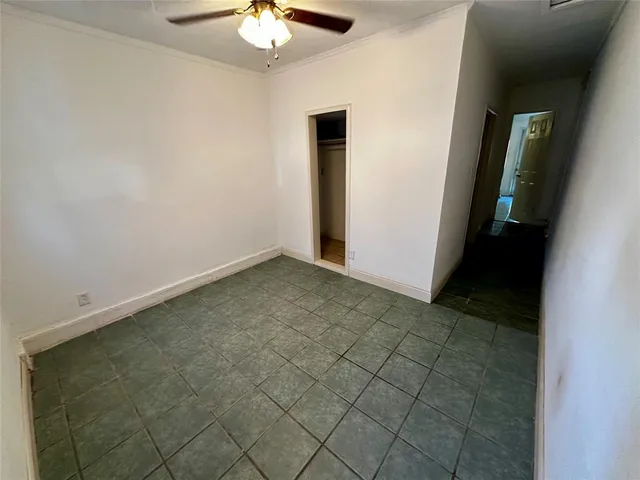 en empty room with windows