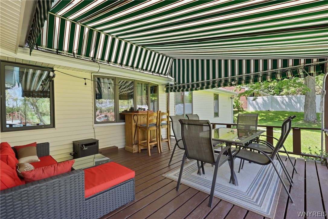 12 Beverly Drive Evans, NY 14006 - Photo 32 of 41 Deck/porch Kohler awning