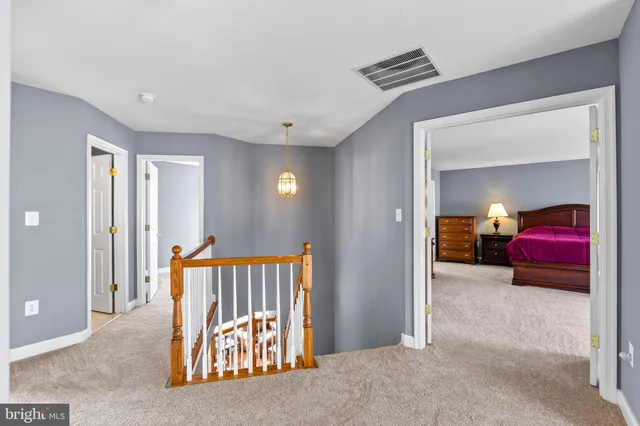 a view of front door with a couch