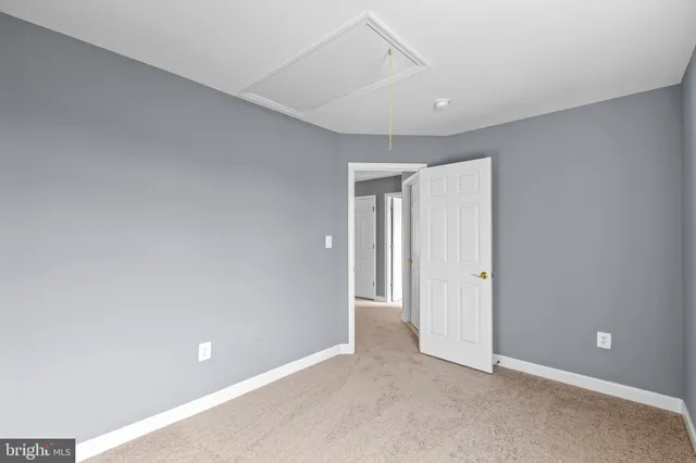 a view of an empty room