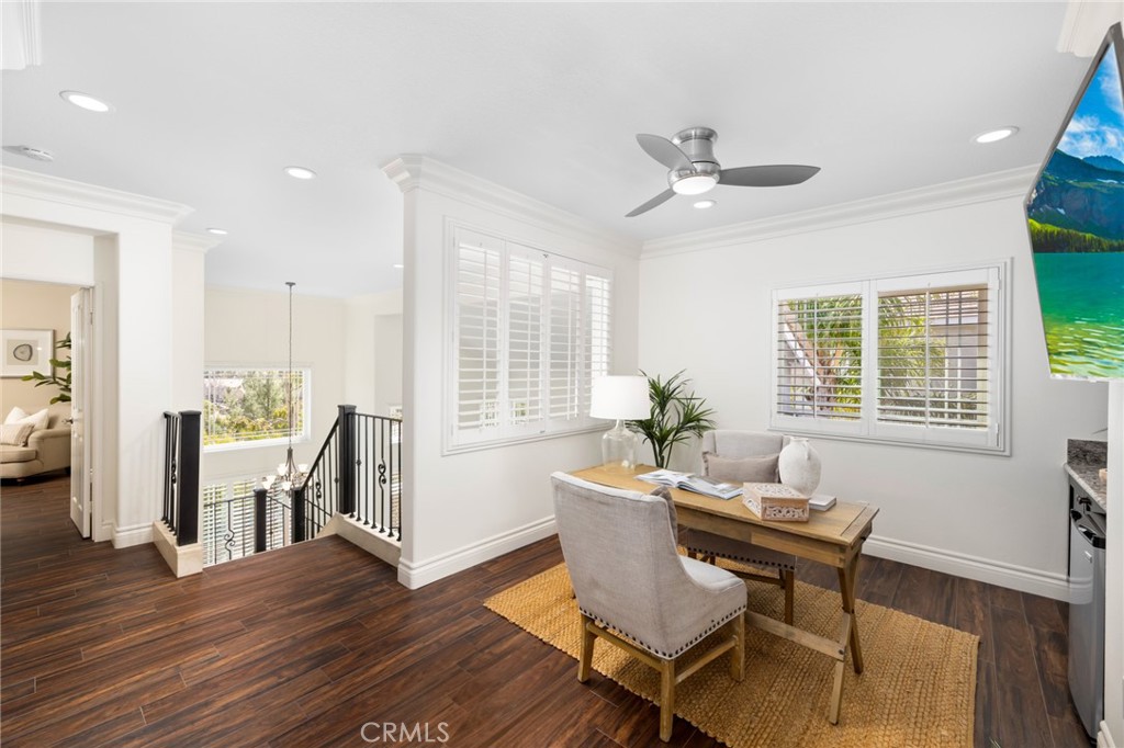 29 Beaulieu Lane Lake Forest, CA 92610 - Photo 26 of 60 a view of a dining room with furniture window and wooden floor