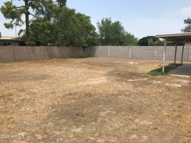 a view of a back yard