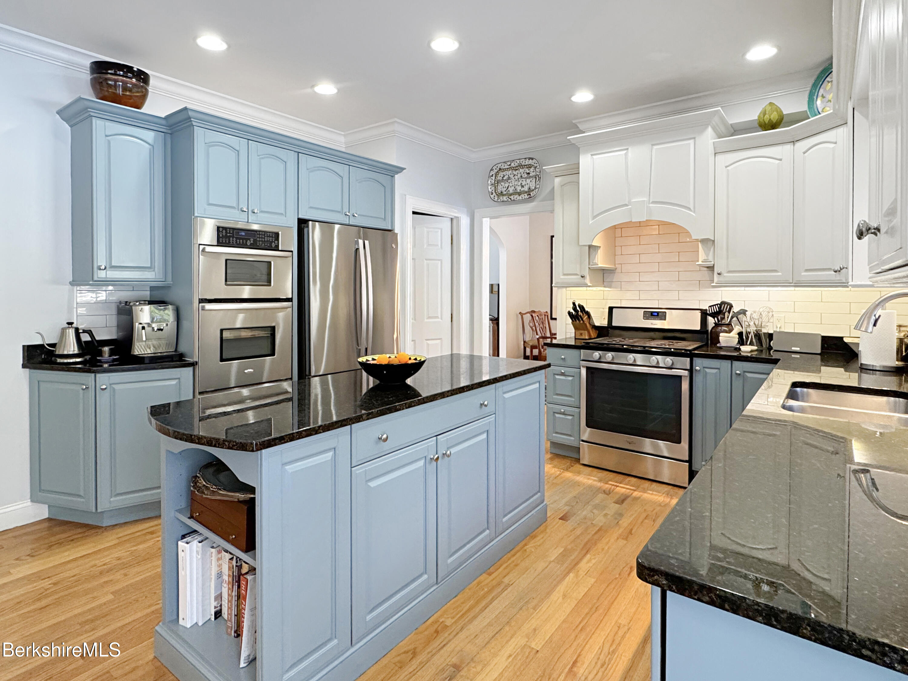 5 Eastbrook Lane Pittsfield, MA 01201 - Photo 16 of 43 a kitchen with stainless steel appliances granite countertop a stove a sink dishwasher a refrigerator and a oven