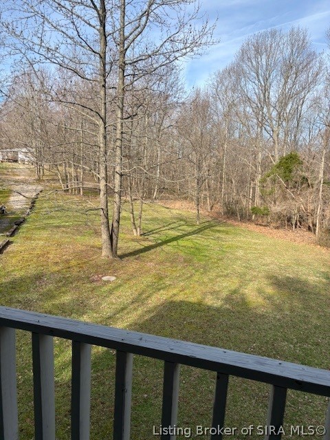 6024 Little Patoka Road Taswell, IN 47175 - Photo 7 of 26 View from the covered deck