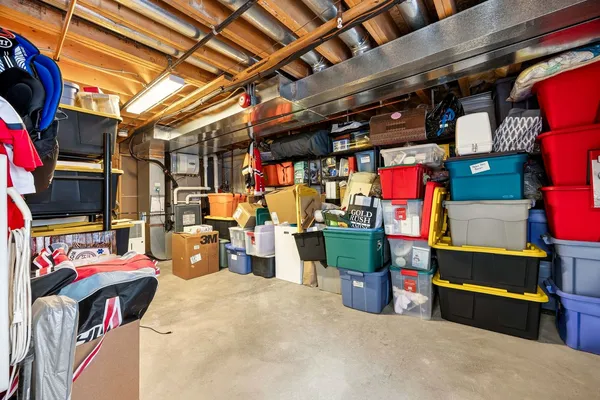 a view of storage and utility room