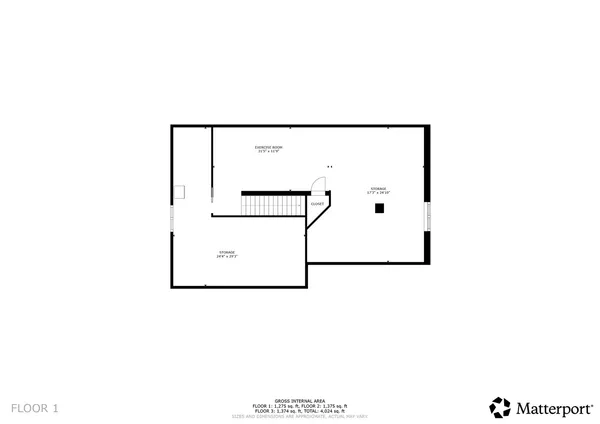 a picture of a bench in a building