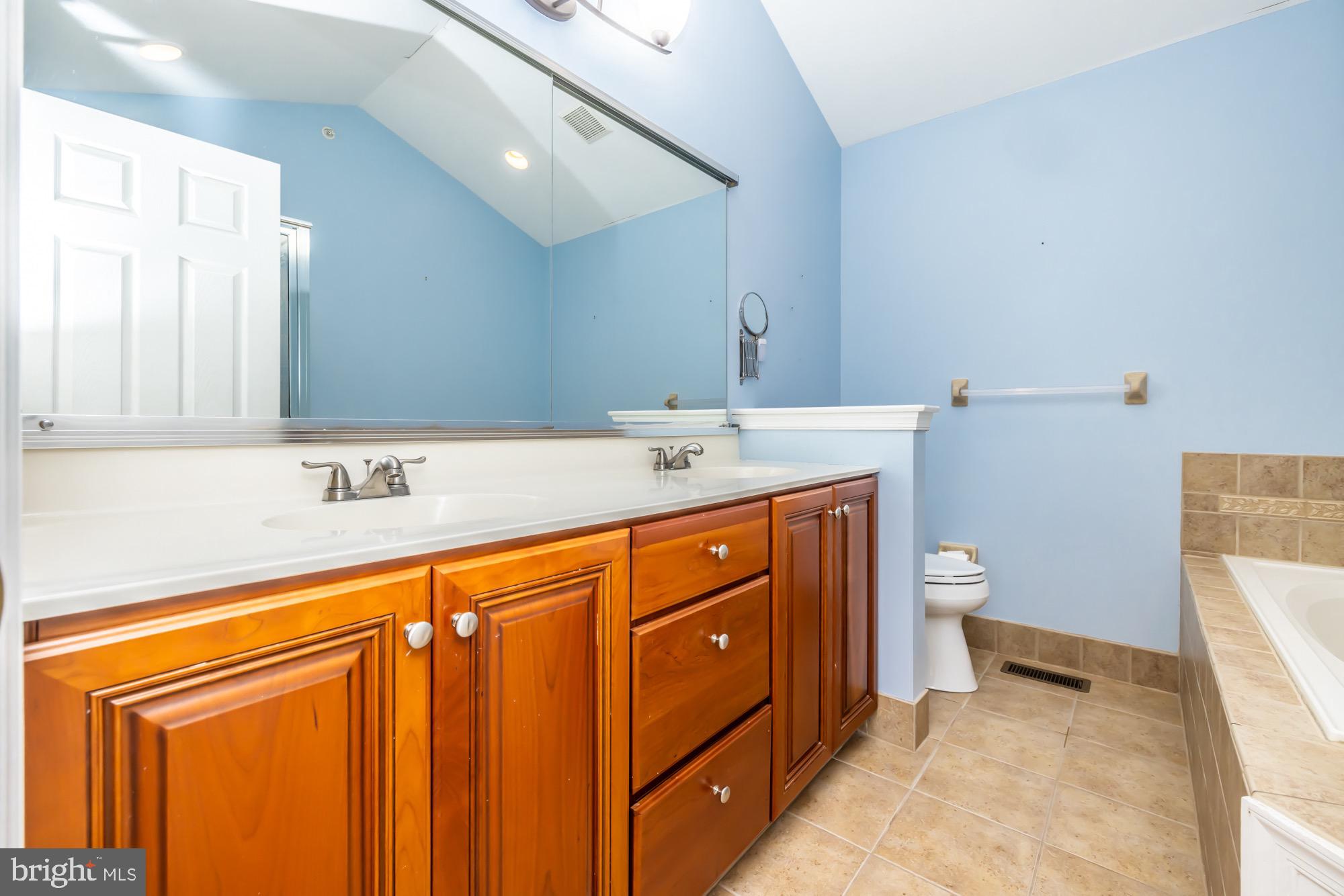 145 Madison Way Downingtown, PA 19335 - Photo 32 of 45 a spacious bathroom with a sink a toilet and a mirror