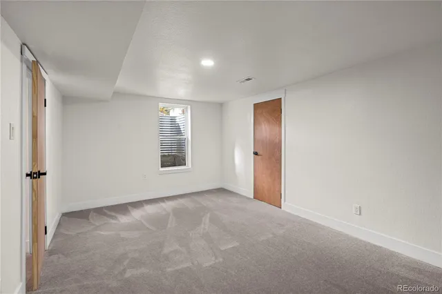 a view of an empty room