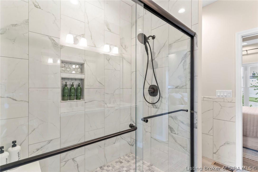 2904 North Rykers Ridge Road Madison, IN 47250 - Photo 27 of 61 Shower in Jack and Jill Bathroom