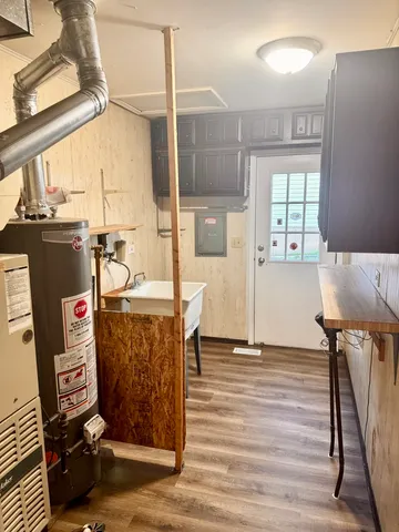 a view of a room with an empty space