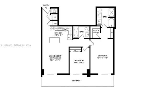 $3,855 | 101 Diplomat Parkway, Unit 1206, Hallandale Beach, FL 33009