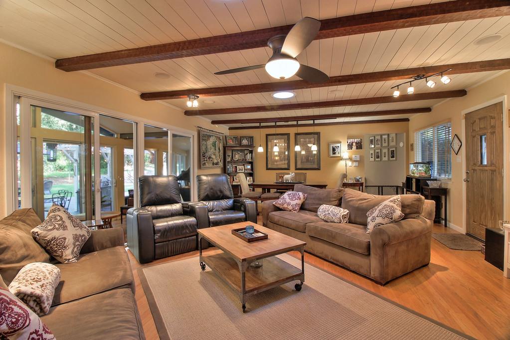 180 Locust Lane Ben Lomond, CA 95005 - Photo 3 of 33 a living room with furniture and a large window
