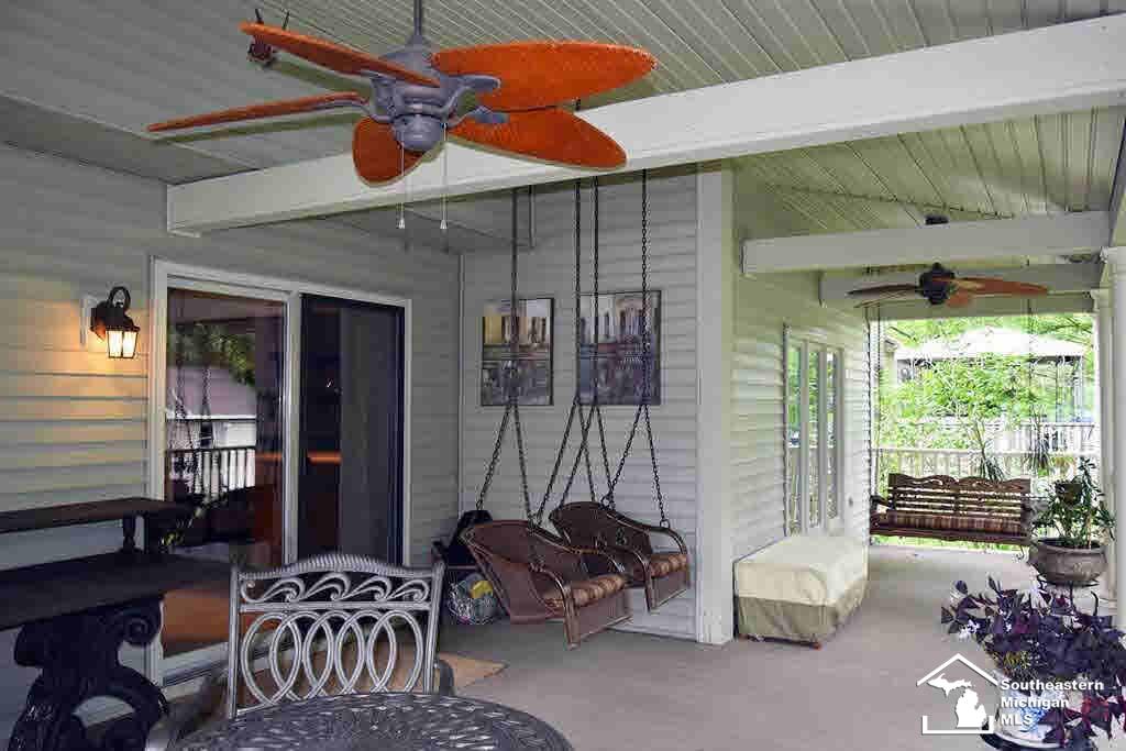 7378 Creeksbend Road Lambertville, MI 48144 - Photo 22 of 25 Large Back Country Porch
