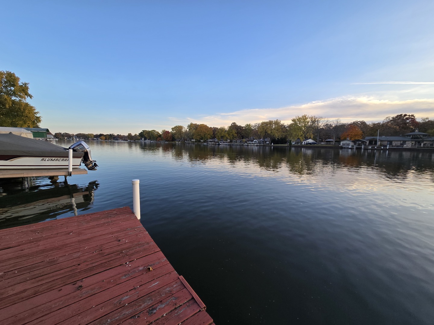 1007 North River Road McHenry, IL 60051 - Photo 20 of 26 a view of a lake with houses