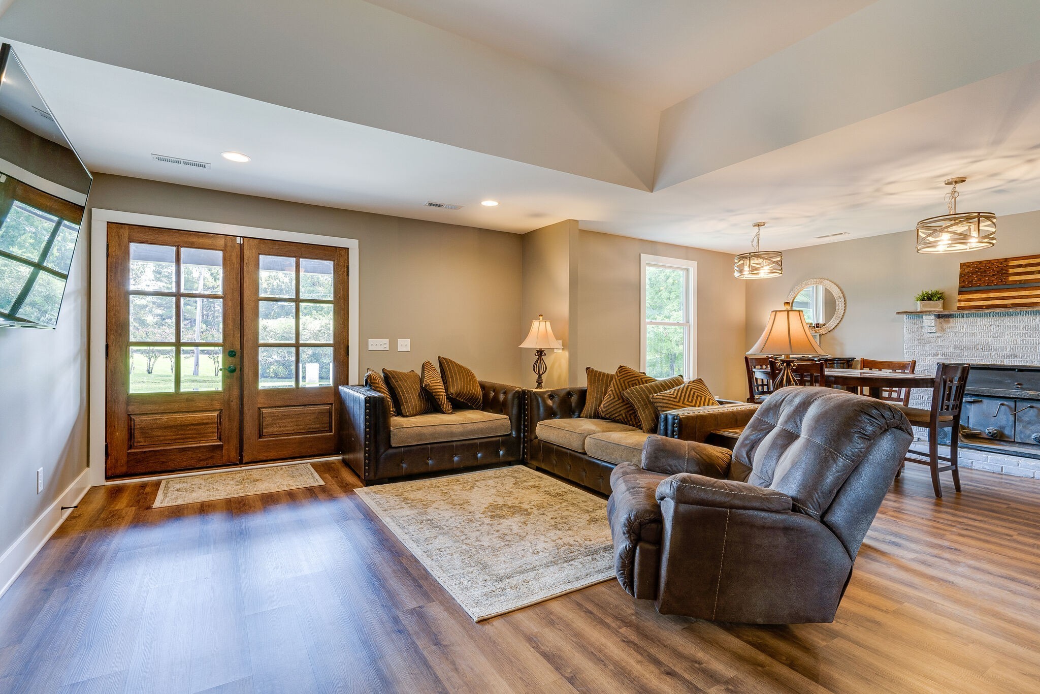 6626 Herbert Shannon Road Springfield, TN 37172 - Photo 6 of 19 a living room with furniture and a wooden floor