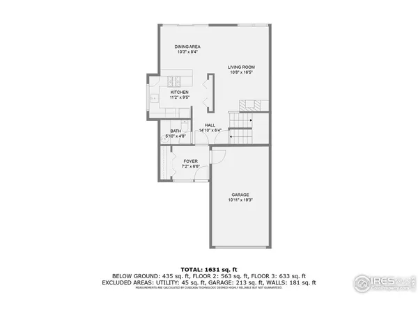 a picture of a bench in a building