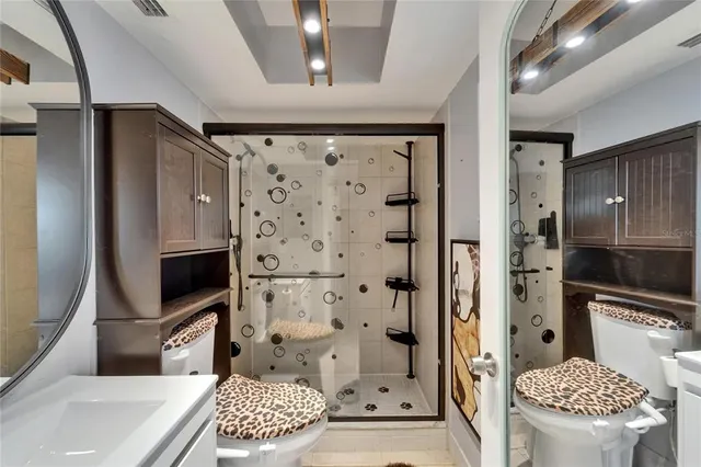 a view of living room and kitchen