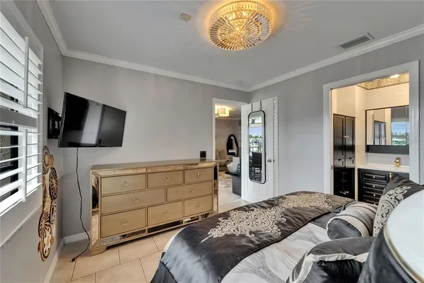 a room with furniture