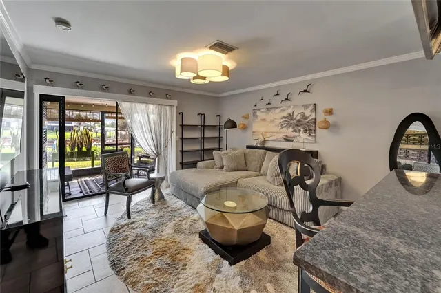 a view of a golf course with a lake