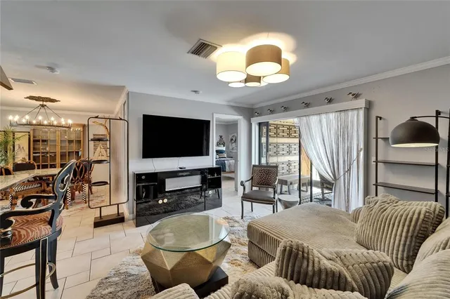 an aerial view of a house with lots of trees