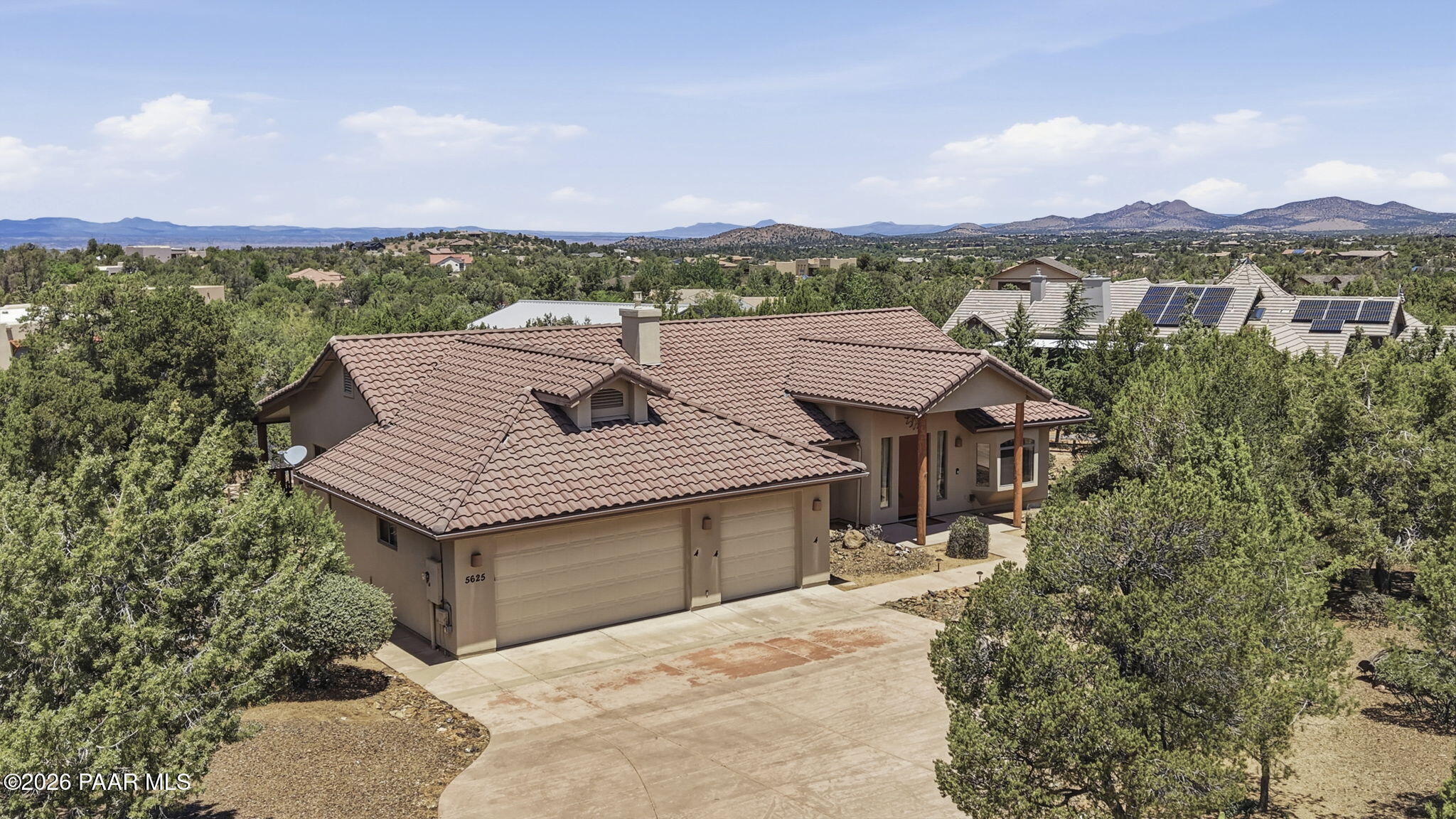 5625 Deer Spring Place Prescott, AZ 86305 - Photo 47 of 58 48-Aerial Front 5