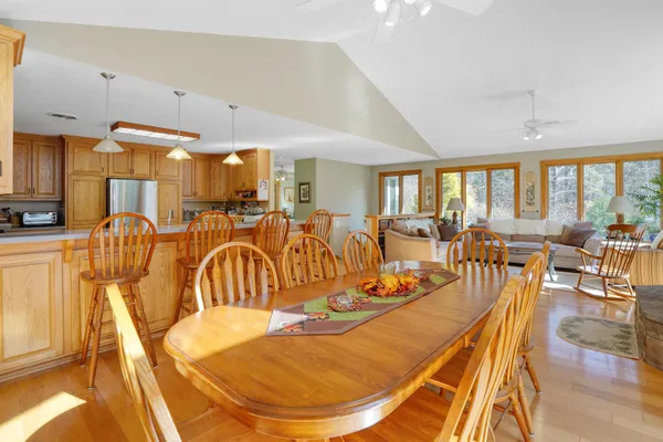 a bath tub sitting next to a window