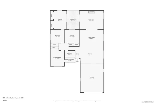 $1,225,000 | 7541 Salizar Street, San Diego, CA 92111