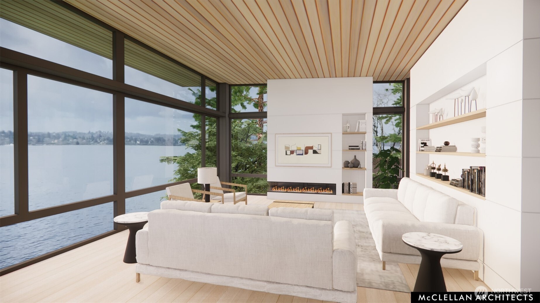 4045 West Mercer Way Mercer Island, WA 98040 - Photo 6 of 25 a living room with furniture and a large window