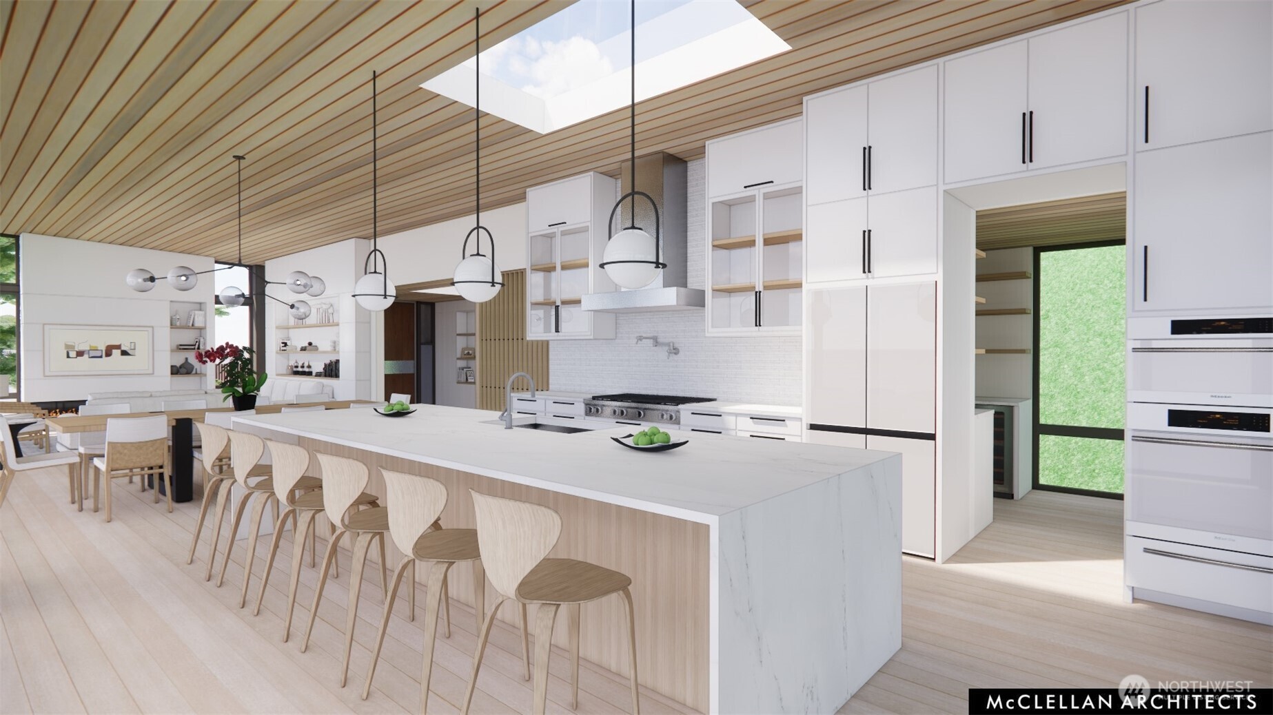 4045 West Mercer Way Mercer Island, WA 98040 - Photo 9 of 25 a kitchen with stainless steel appliances granite countertop a stove and white cabinets