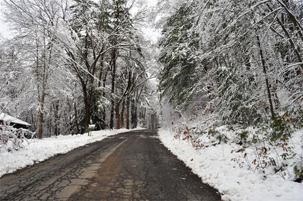 4 Number 6 Road Leverett, MA 01054 - Photo 19 of 20 a view of snow on a road