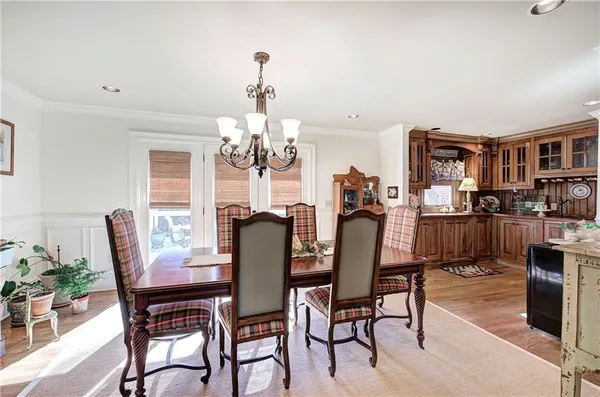 a living room with furniture and rug