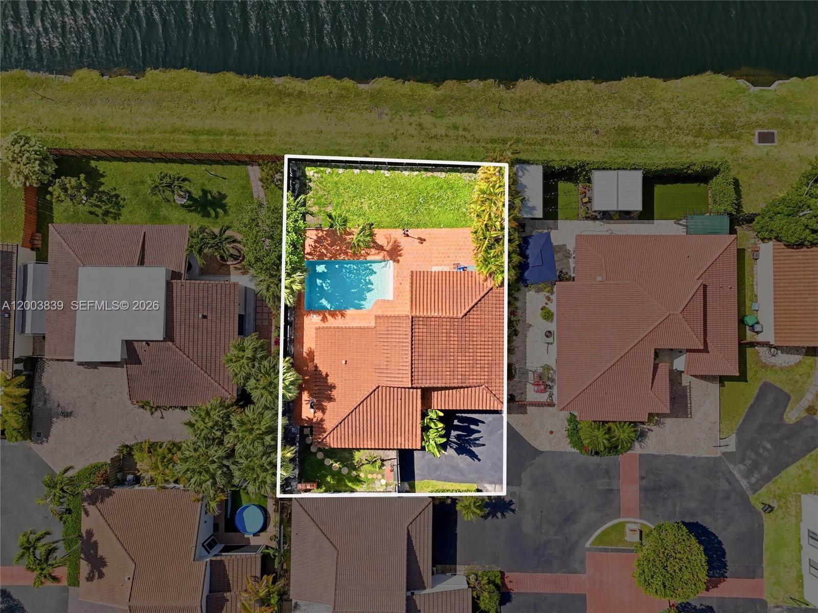 631 Southwest 88th Court Miami, FL 33174 - Photo 5 of 28 an aerial view of a house with a swimming pool