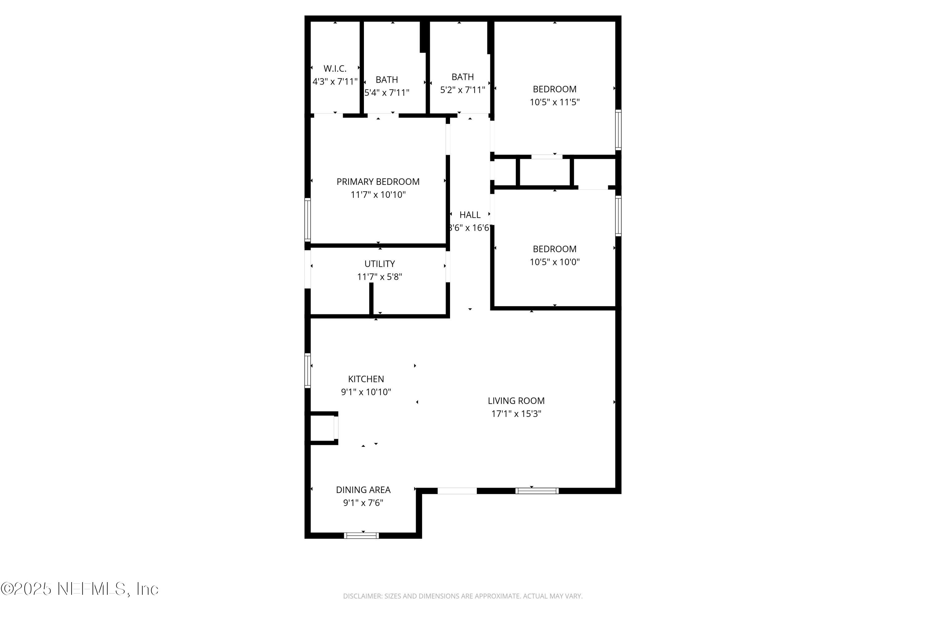 1314 Rushing Street Jacksonville, FL 32209 - Photo 33 of 33 Floor Plan