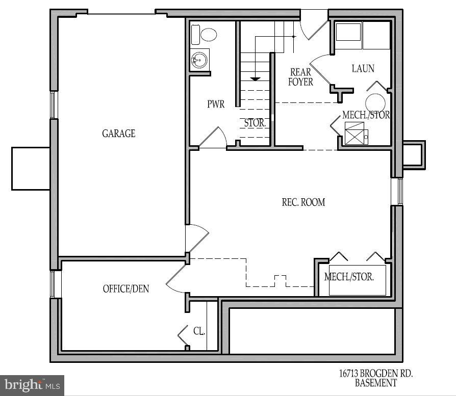 16713 Brogden Road Spencerville, MD 20868 - Photo 23 of 24 Floor Plan - 1st Floor