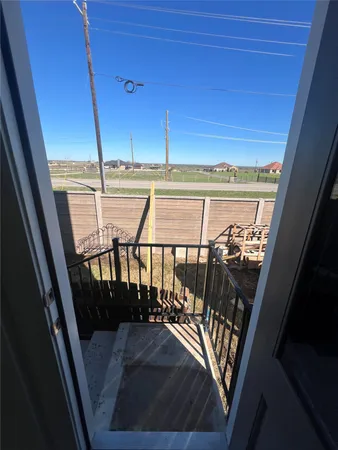 a view of a balcony