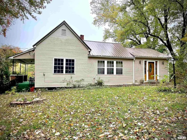 a backyard of a house