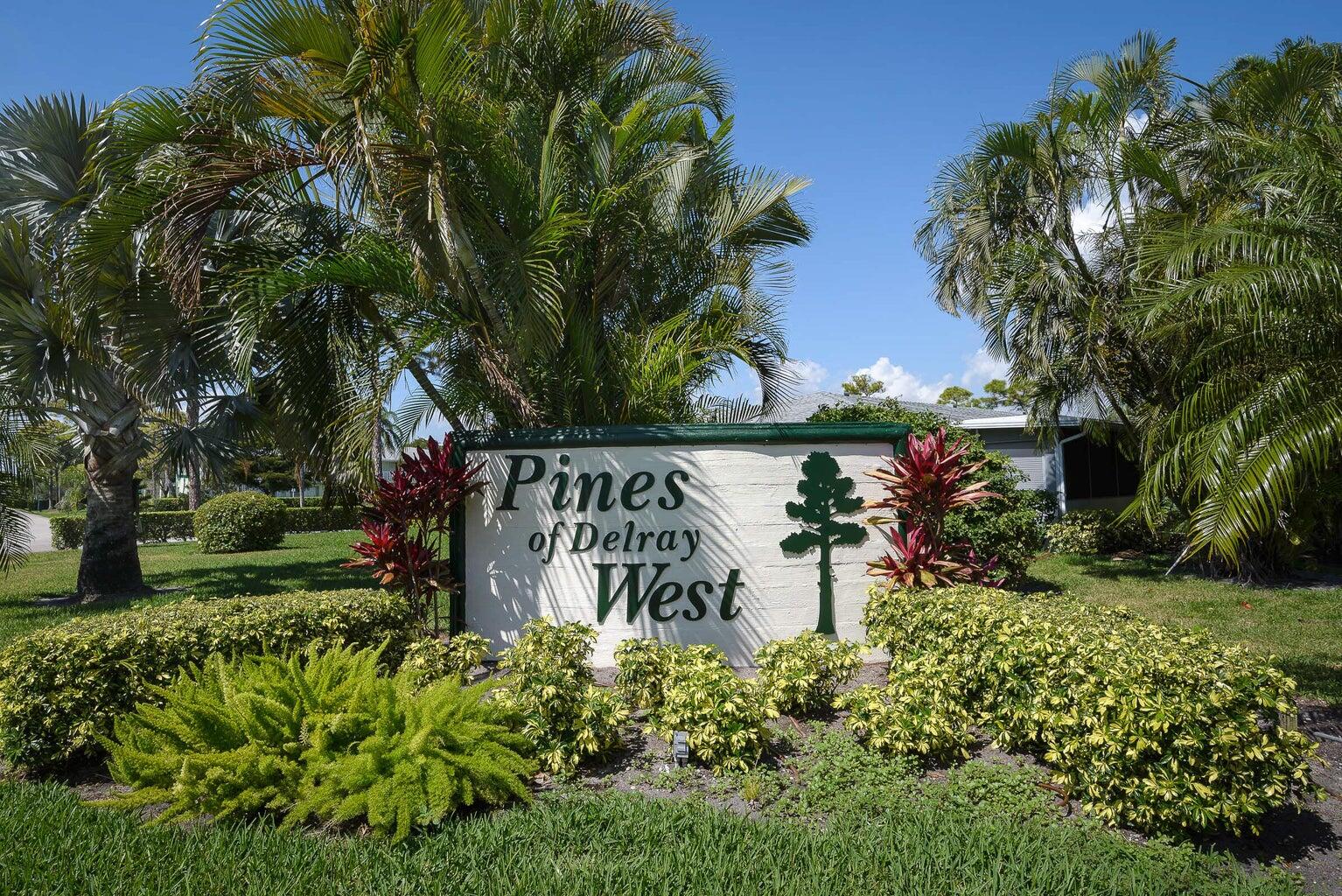 Pines of Delray West Sign