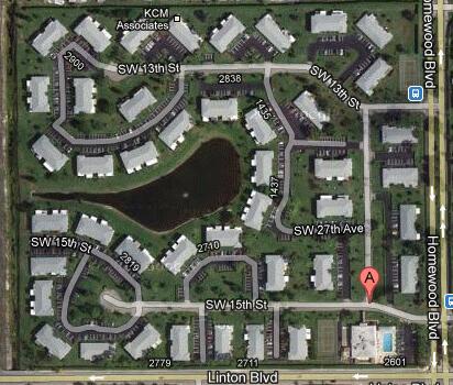 2711 Southwest 13th Street, Unit 39B Delray Beach, FL 33445 - Photo 30 of 55 Community Satellite Map