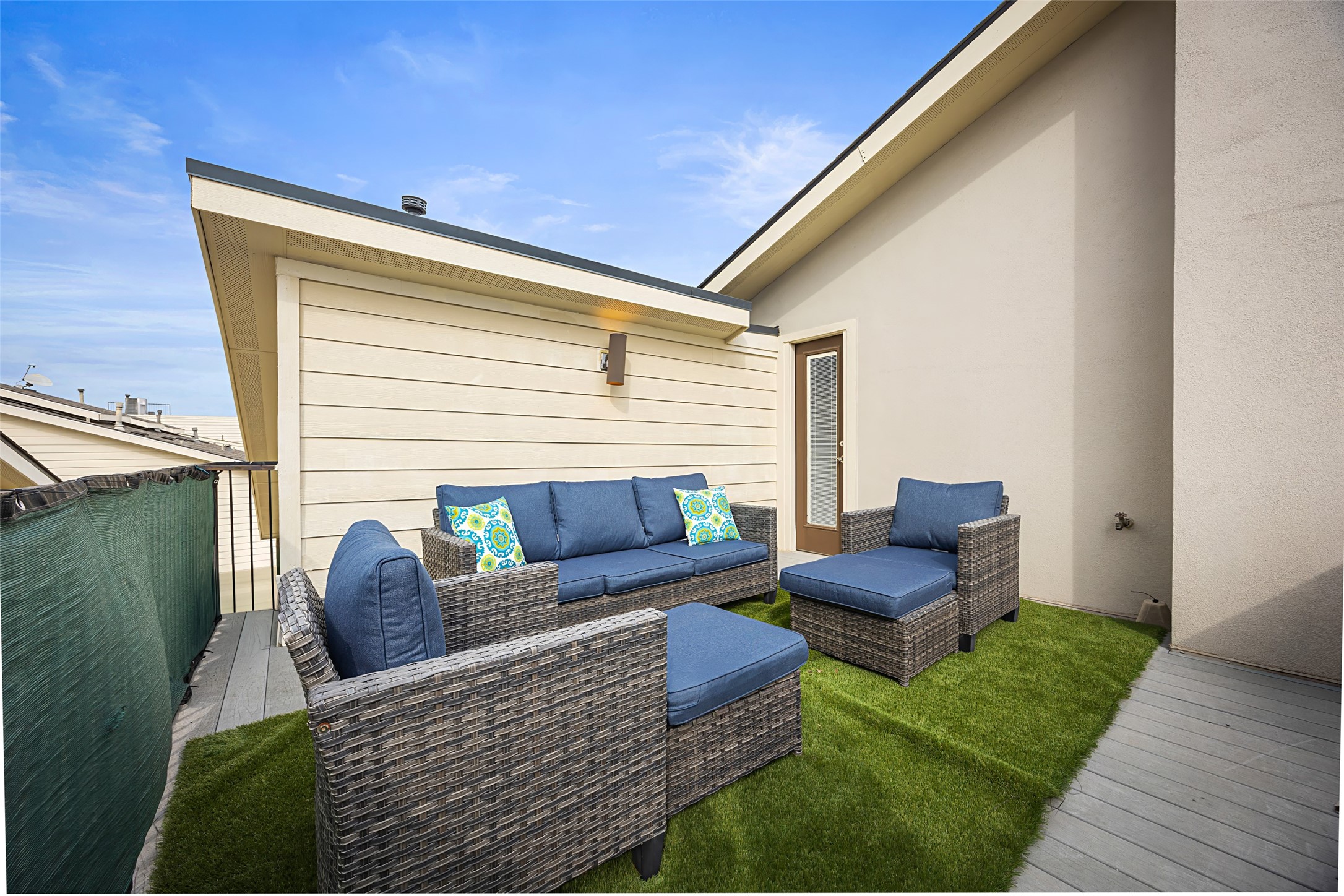 2320 Emancipation Avenue Houston, TX 77004 - Photo 34 of 38 a outdoor living space with furniture and a fireplace