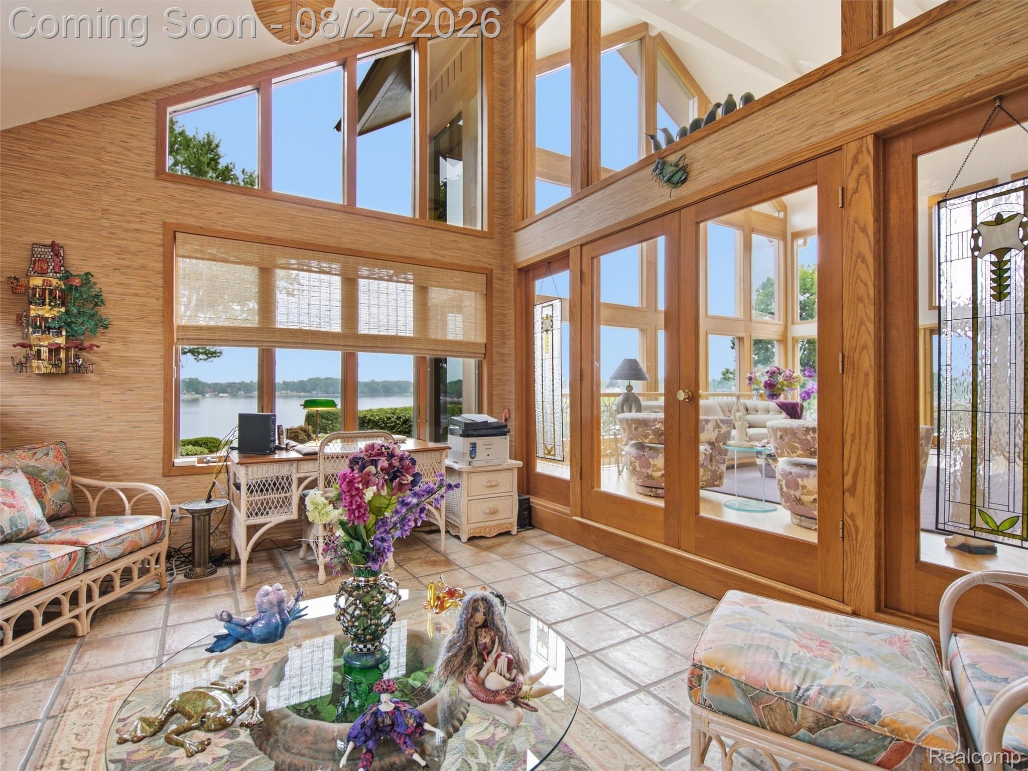 3549 Mann Road Clarkston, MI 48346 - Photo 16 of 63 Sun-Drenched Four-Season Room with Spectacular Lake Views