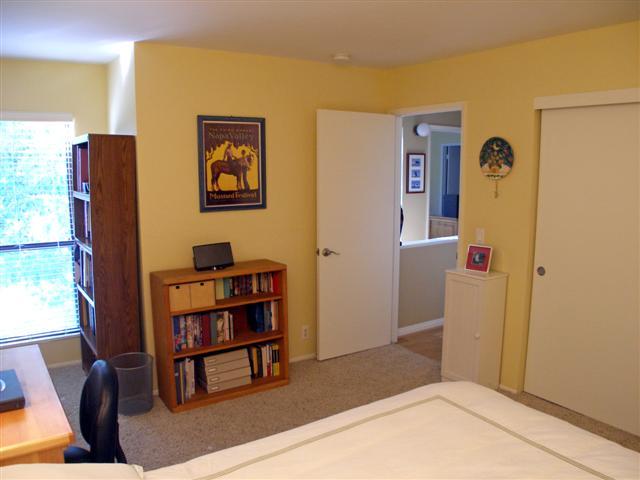 3566 Modoc Road, Unit 36 Santa Barbara, CA 93105 - Photo 12 of 18 a bedroom with a workspace and a window