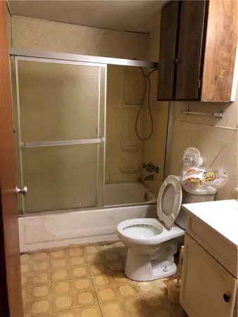 a view of a room with door