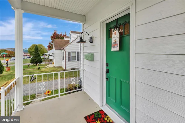 a view of front door of house