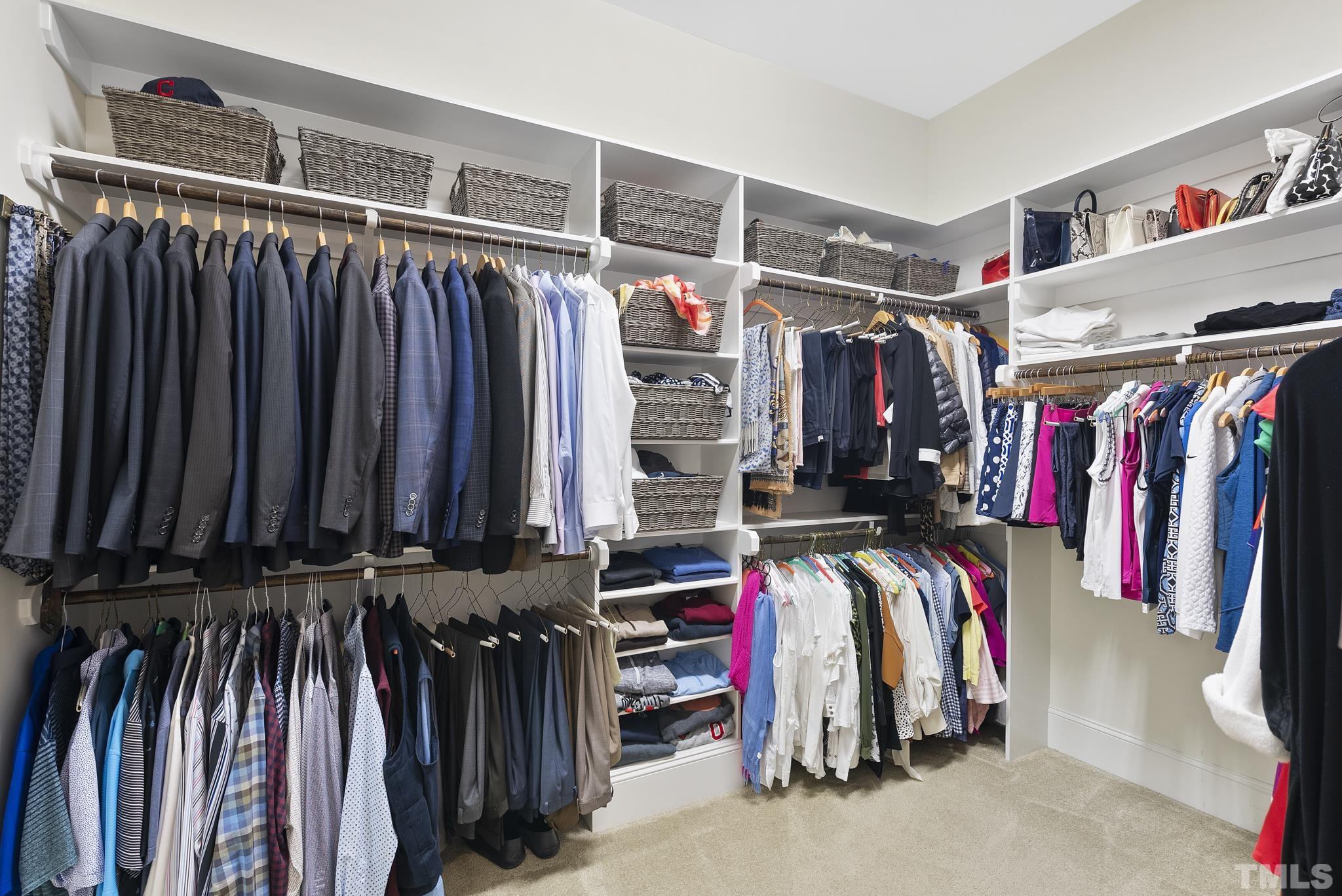 2524 Highgate Oak Drive Cary, NC 27519 - Photo 35 of 70 a view of walk in closet with clothes