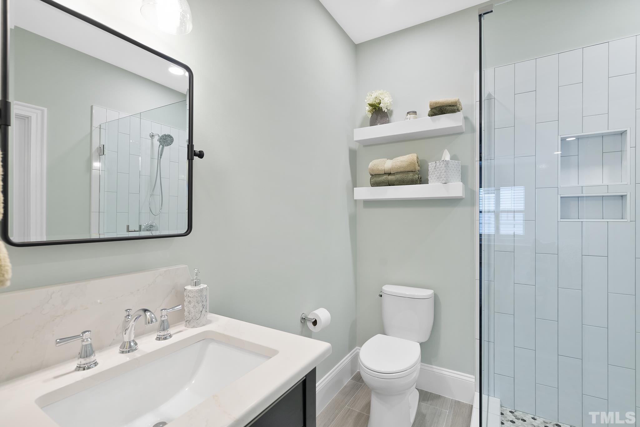 2524 Highgate Oak Drive Cary, NC 27519 - Photo 55 of 70 a bathroom with a sink vanity and toilet