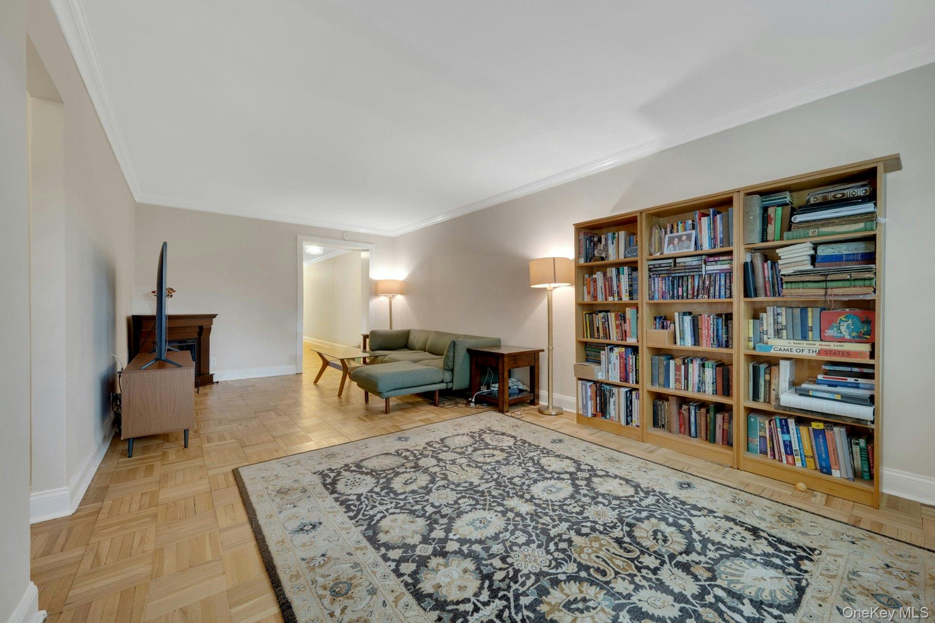 450 Pelham Road, Unit 3G New Rochelle, NY 10805 - Photo 10 of 21 Another view of the long living room showing the apartments hardwood floors